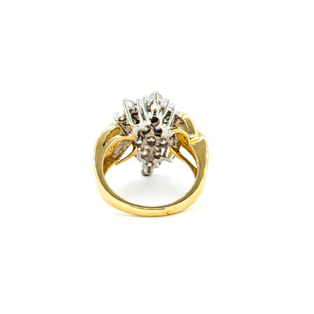 Ring Cocktail 1.00ctw Round Diamonds 10ky sz7.5 224080004