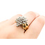 Ring Cocktail 1.00ctw Round Diamonds 10ky sz7.5 224080004