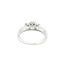 Ring Engagement 3-Stone .85ctw Round Diamonds 14kw sz7 124070302