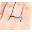 Ring Engagement 3-Stone .85ctw Round Diamonds 14kw sz7 124070302