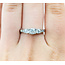 Ring Engagement 3-Stone .85ctw Round Diamonds 14kw sz7 124070302