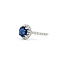 Ring Halo Gabriel & Co. .34ctw Round Diamonds 1.50ct Sapphire 14kw sz3.5 224080157