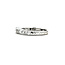 Ring Milgrain .29ctw Round & Baguette Diamonds 14kw 9x7.5mm Sz6.5 2.9g 125060023
