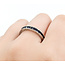Ring Bridal Eternity Diamonds 1.50ctw Sapphire 18kw sz7.75 3.5mm 124060545