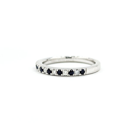 Ring Bridal Vera Wang .25ctw Round Diamonds .30ctw Sapphire 14kw 2.3mm 124060548