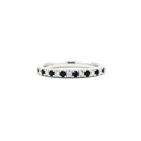 Ring Bridal Vera Wang .25ctw Round Diamonds .30ctw Sapphire 14kw 2.3mm 124060548