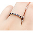 Ring Bridal Eternity .50ctw Round Diamonds .50ctw Ruby 18kw sz6.5 2.1mm 124060543