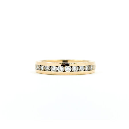Ring Bridal Channel Set .50ctw Round Diamonds 14ky sz7 4mm 124060547