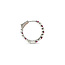Earrings Hoop 1.24ctw Diamonds 1.38ctw Rubies 14kw .75" 123030211