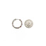 Earrings Hoop 1.24ctw Diamonds 1.38ctw Rubies 14kw .75" 123030211
