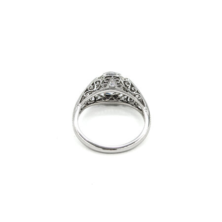 Ring Fred Leighton Engagement Antique Style GIA#2165735339 2.06ct Circular Brilliant Diamond .15ctw Diamonds Platinum sz5 224090300