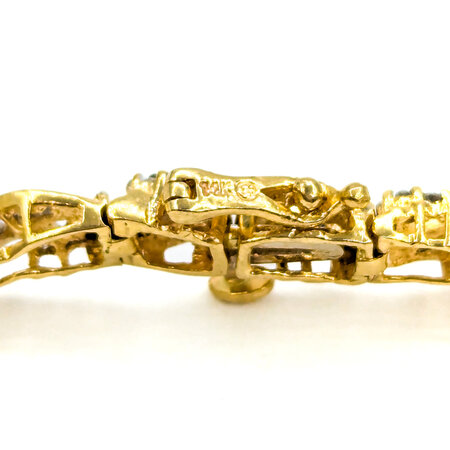 Bracelet 1.0ctw Round/Baguette Diamonds 14ky 7" 223100158