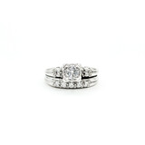  Ring Set .30ct Round Diamond .14ctw Diamonds 14kw Sz6.5 223120102