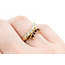 Ring .75ctw Marquise Diamonds .25ctw Rubies 14ky Sz6.75 223070059