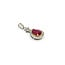 Pendant Drop .32ctw Diamonds 1.57ct Ruby 950pt 1x.5" 123110168