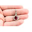 Pendant Drop .32ctw Diamonds 1.57ct Ruby 950pt 1x.5" 123110168