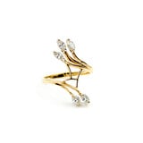  Ring .75ctw Marquise Diamonds 14ky Sz9 223070042