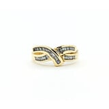  Ring Twist Channel .30ctw Round/Baguette Diamonds 10ky sz6.75 224090004