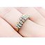 Ring 3 Row .27ctw Round Diamonds 14ky sz7 224090001