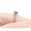 Ring Engagement 1940's .25ct Round Diamond .06ctw Diamonds 14/18kyw sz8 224090752