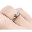 Ring Engagement 1940's .25ct Round Diamond .06ctw Diamonds 14/18kyw sz8 224090752