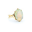 Ring 7.5ct Oval Cabochon Australian Opal 18ky sz7 224090154