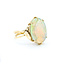 Ring 7.5ct Oval Cabochon Australian Opal 18ky sz7 224090154