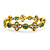 Bracelet 2.80ctw Round Diamonds 4.20ctw Emerald 18ky Rope Styling 7" 14mm 224093521