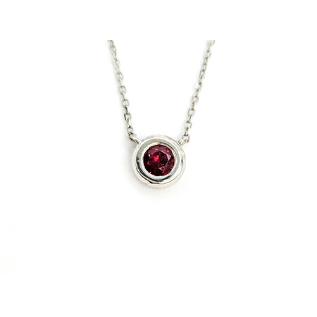 Necklace .26ct Ruby 14kw 18" 123110157