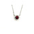 Necklace .26ct Ruby 14kw 18" 123110157