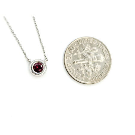 Necklace .26ct Ruby 14kw 18" 123110157