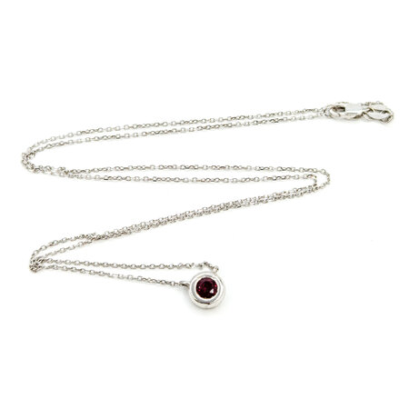 Necklace .26ct Ruby 14kw 18" 123110157