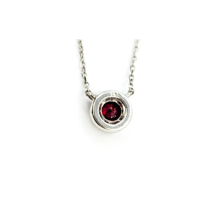 Necklace .26ct Ruby 14kw 18" 123110157