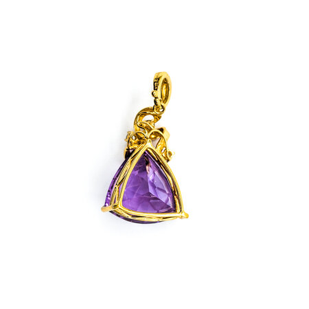 Pendant .14ctw Diamonds Amethyst 18ky 1.1x.7" 123120069