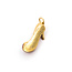 Pendant Heel .76ctw Ruby 14ky 1x.25" 123060165