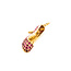 Pendant Heel .76ctw Ruby 14ky 1x.25" 123060165