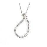  Pendant .60ctw Round Diamonds 18kw 16" 223040090