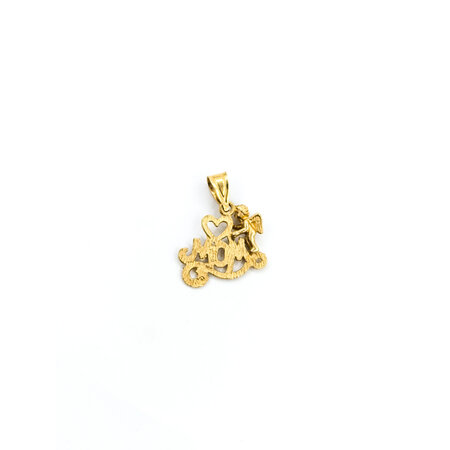 Pendant Mom Cupid 14ky .6x.5" 1.6g 122120482
