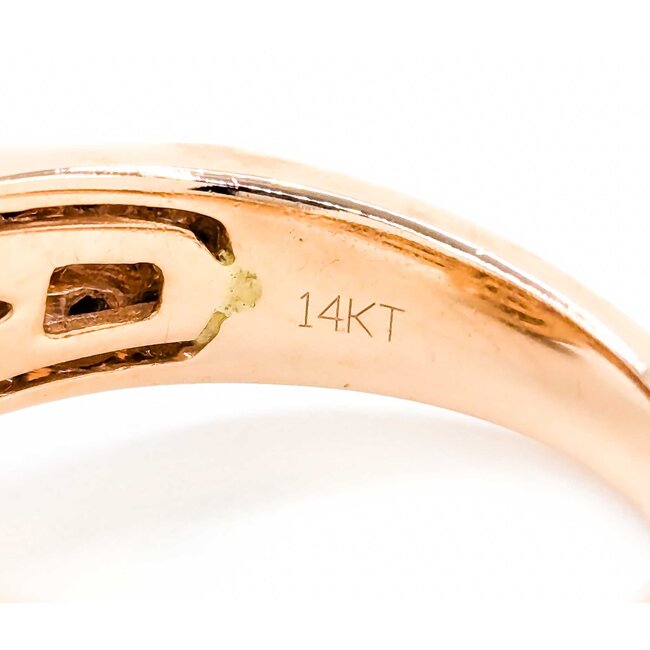 Ring LeVian 1.00ctw Round Diamonds .88ct Rhod Garnet 14ky sz7 124060157