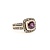 Ring LeVian 1.00ctw Round Diamonds .88ct Rhod Garnet 14ky sz7 124060157