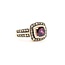 Ring LeVian 1.00ctw Round Diamonds .88ct Rhod Garnet 14ky sz7 124060157