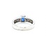 Ring .16ctw Round Diamonds .75ct Sapphire 14kw Sz6 221090078