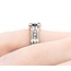 Ring .16ctw Round Diamonds .75ct Sapphire 14kw Sz6 221090078