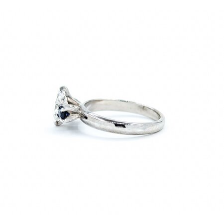 Ring .50ct Marquise Diamond .25ctw Sapphires 14kw Sz5.5 221090074