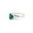 Ring .30ctw Baguettes Diamonds 1.19ct Emerald 900pt 2.5mm sz7 124060185