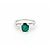 Ring .30ctw Baguettes Diamonds 1.19ct Emerald 900pt 2.5mm sz7 124060185