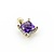 Pendant .06ctw Round Diamonds 3.90ct Amethyst 22x14mm 14ky " 224091251