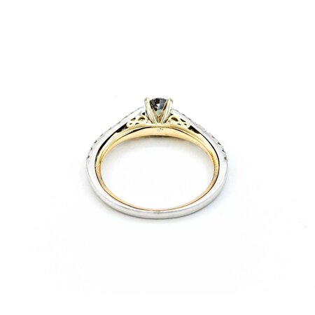 Ring  .46ctw Diamonds .59ct Alexandrite  Platinum & 14ky Sz7 121090233