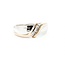 Ring 3 Stone Channel Set .12ctw Round Diamonds 14ktt sz10 224090452
