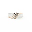 Ring 3 Stone Channel Set .12ctw Round Diamonds 14ktt sz10 224090452